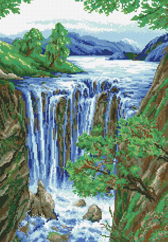 Buy Diamond painting kit-Waterfall-DM-045