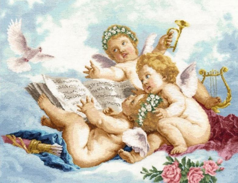 Buy Diamond painting kit-Angels in the clouds-DM-110