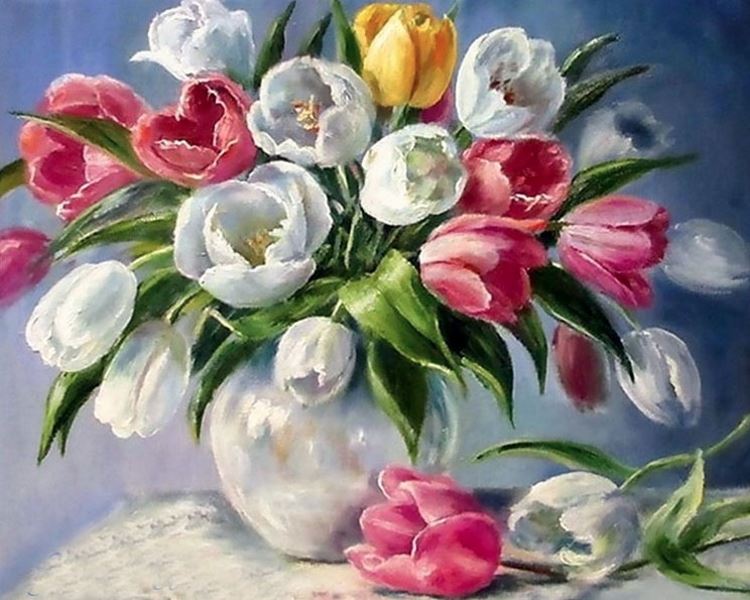Buy Diamond painting kit-Tulips in vaz-DM-145