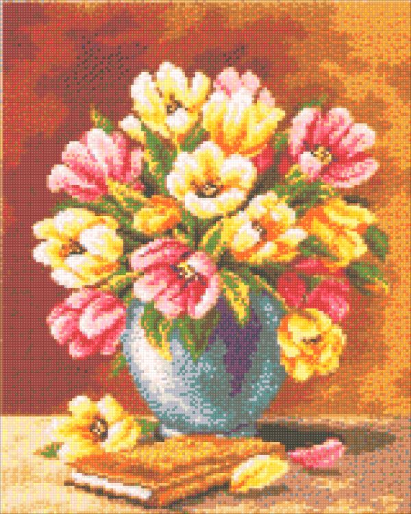 Buy Diamond painting kit-Vaz with tulips-DM-207