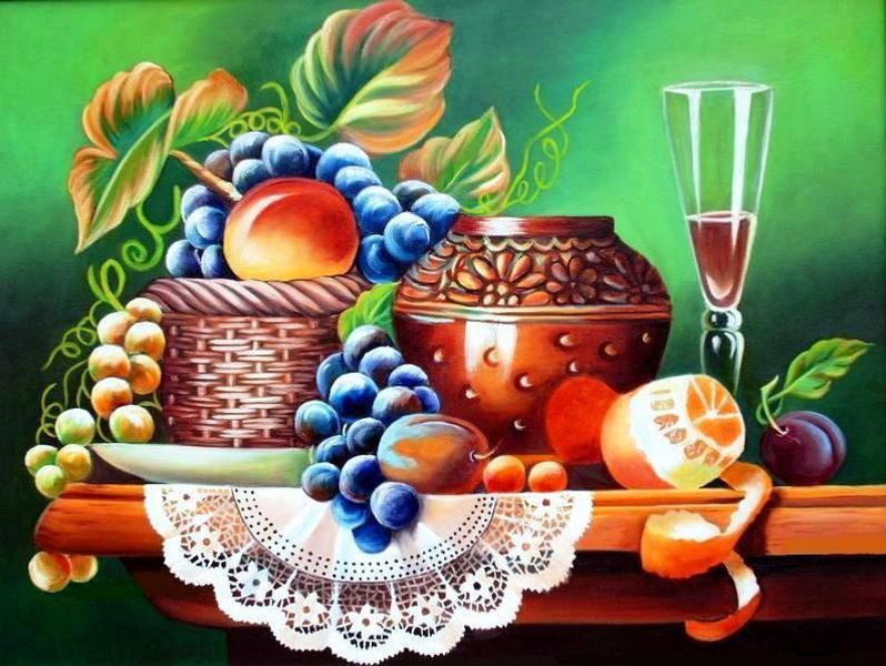 Buy Diamond painting kit-Fruits on the table-DM-231
