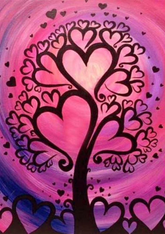 Buy Diamond painting kit-Tree of love-DM-244