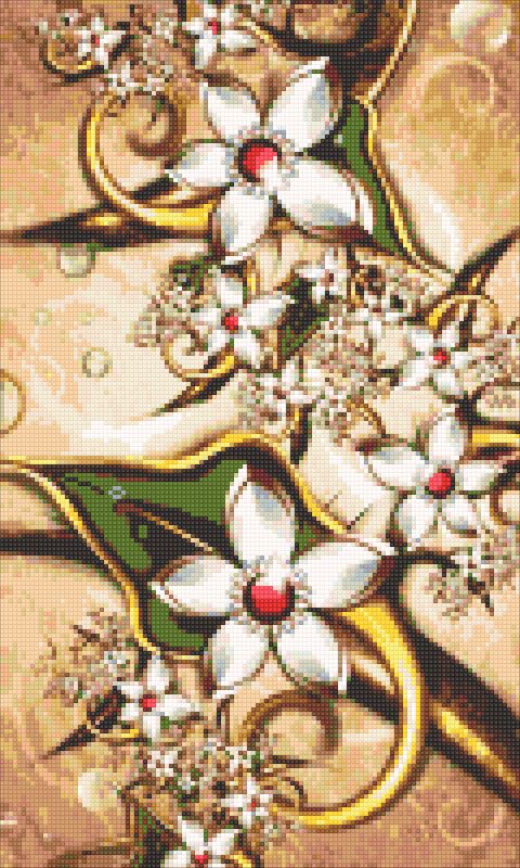 Buy Diamond painting kit-Vintage flowers-DM-309
