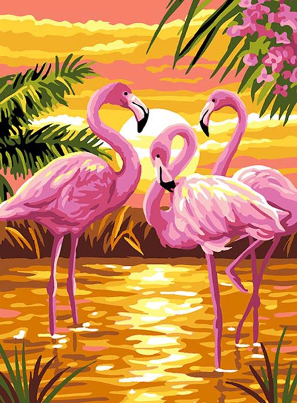 Buy Diamond painting kit-Pink flamingo-DM-334