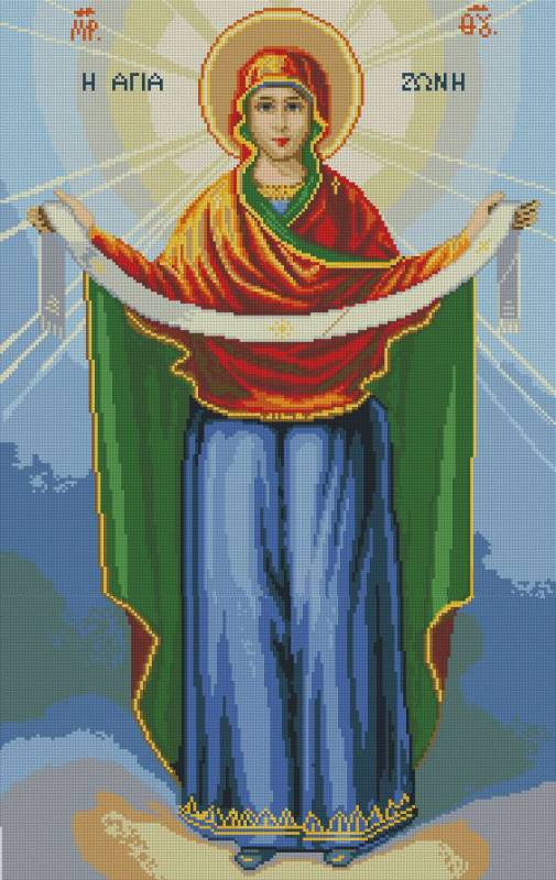 Buy Diamond painting kit-Icon Cover of the Blessed Virgin-DM-392