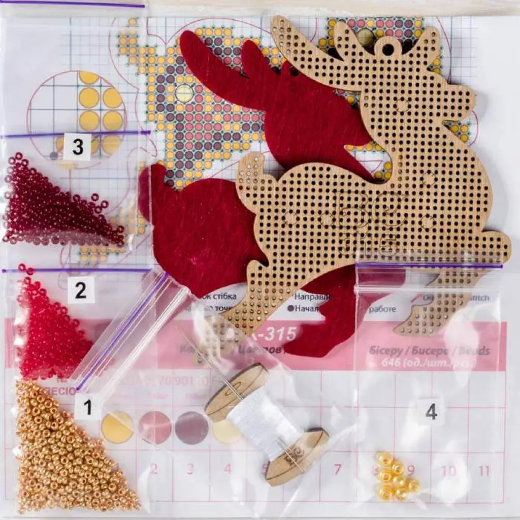 Buy Bead embroidery kit with a plywood base - FLK-315_1