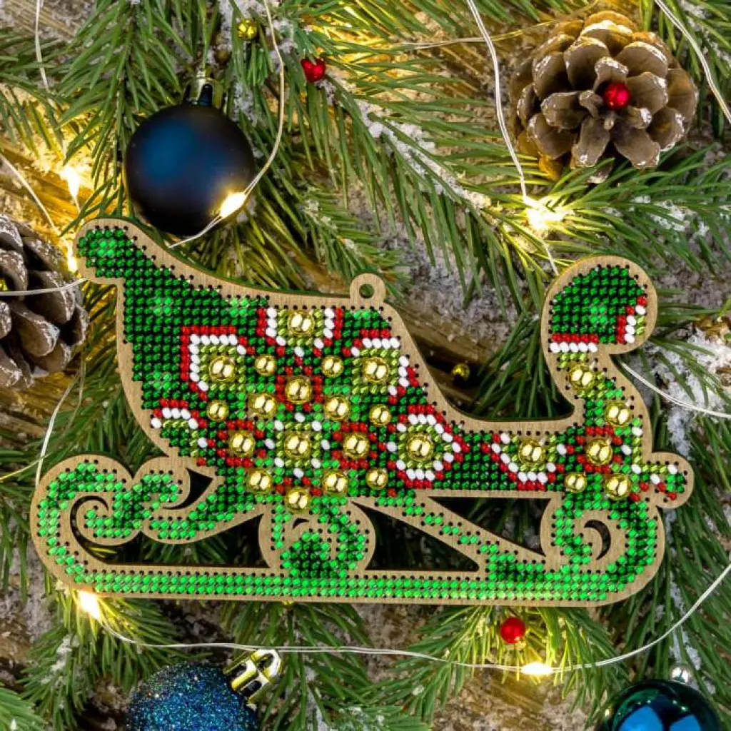Buy Bead embroidery kit with a plywood base - FLK-399