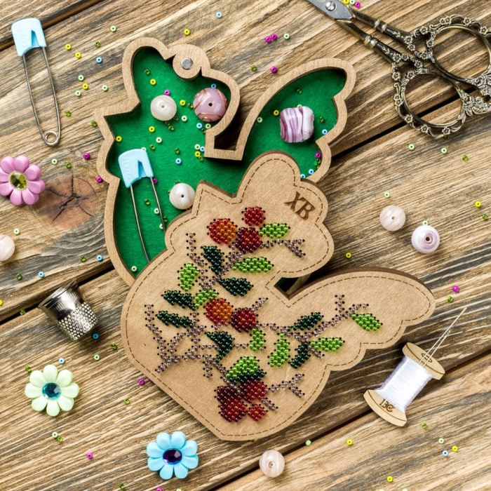 Buy Bead embroidery kit with a plywood base - FLK-422