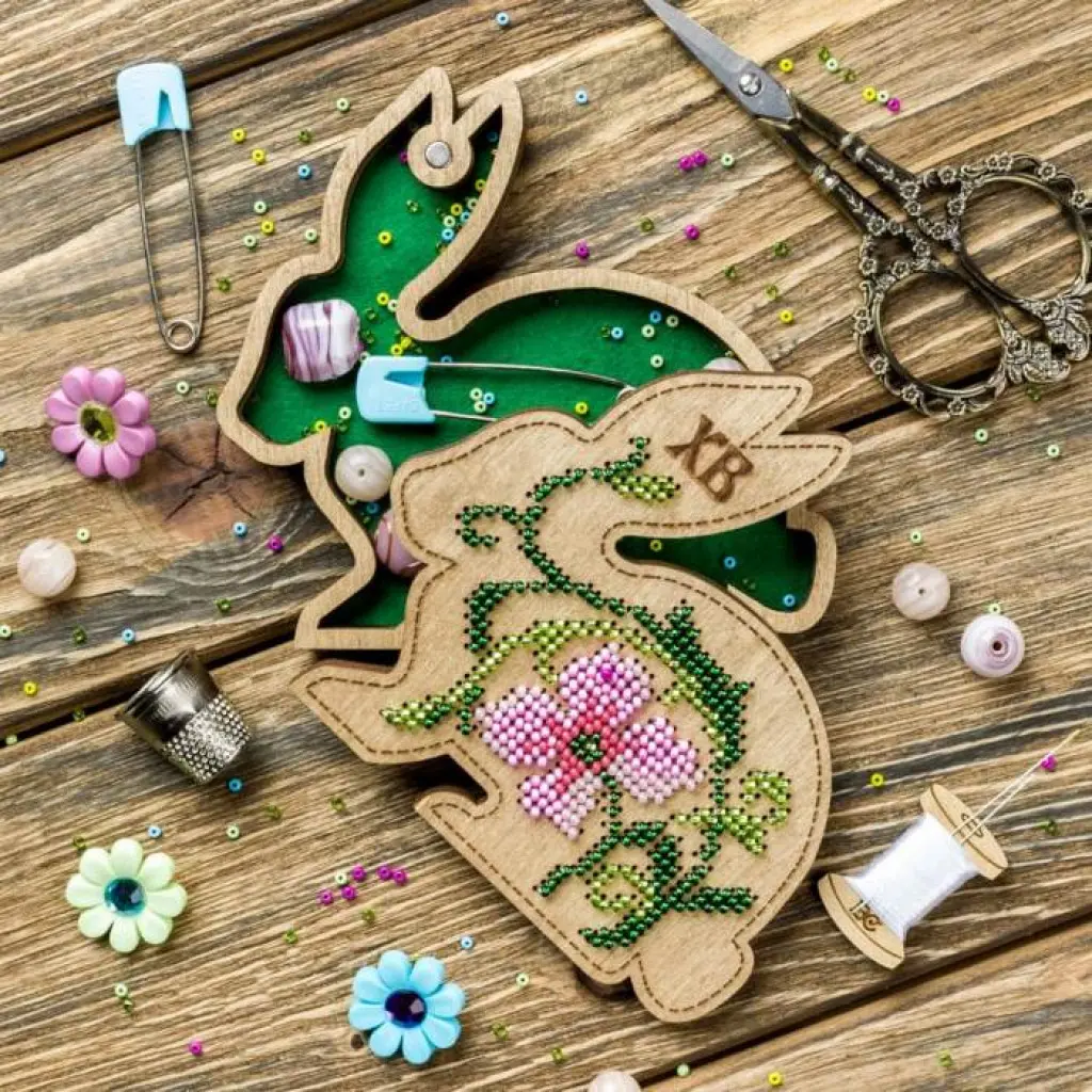 Buy Bead embroidery kit with a plywood base - FLK-424