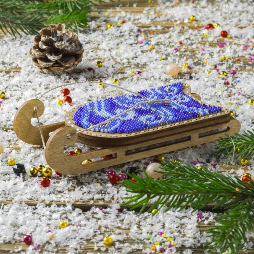 Buy Bead embroidery kit with a plywood base - FLK-469