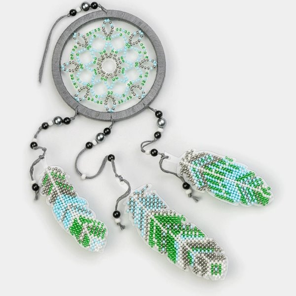 Buy Dreamcatcher craft kit for embroidery with beads - FLPL-026_1
