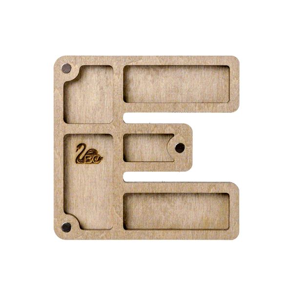 Buy Plywood Bead Organizer box Alphabet with wooden lid Jewelry making tray-FLZB-127(Å)_2
