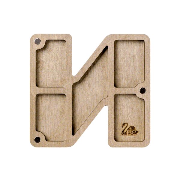 Buy Plywood Bead Organizer box Alphabet with wooden lid Jewelry making tray-FLZB-132(È)_2