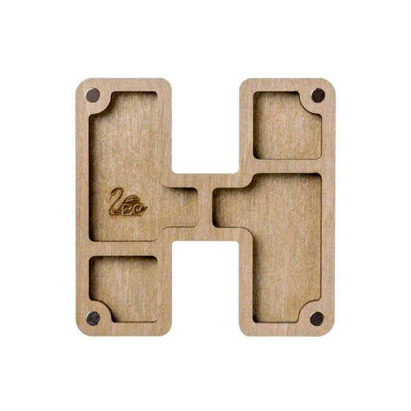 Buy Plywood Bead Organizer box Alphabet with wooden lid Jewelry making tray-FLZB-139(Í)_2
