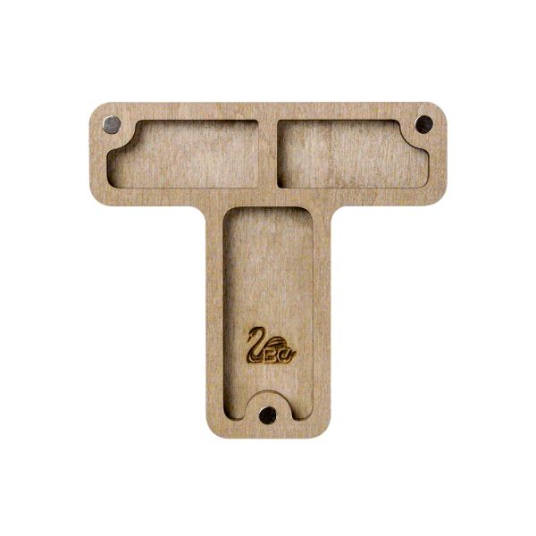 Buy Plywood Bead Organizer box Alphabet with wooden lid Jewelry making tray-FLZB-144(Ò)_2