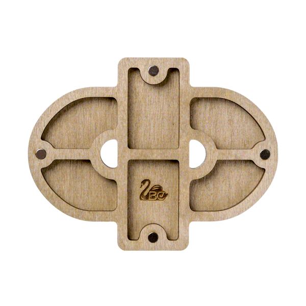 Buy Plywood Bead Organizer box Alphabet with wooden lid Jewelry making tray-FLZB-146(Ô)_2