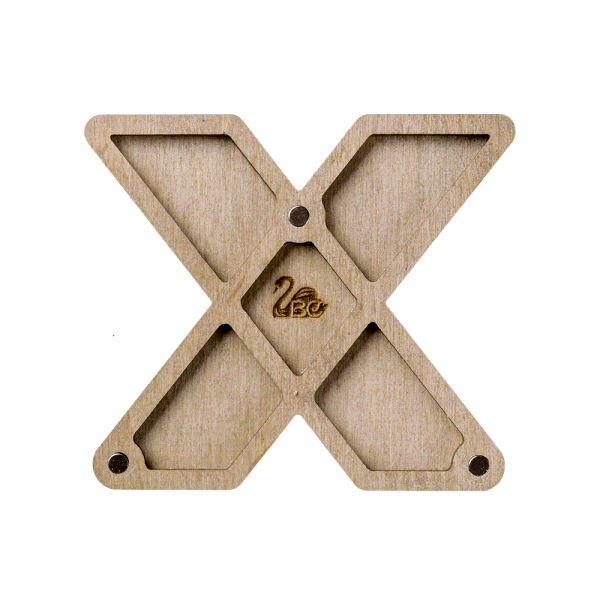 Buy Plywood Bead Organizer box Alphabet with wooden lid Jewelry making tray-FLZB-147(Õ)_2