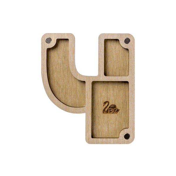 Buy Plywood Bead Organizer box Alphabet with wooden lid Jewelry making tray-FLZB-149(×)_2