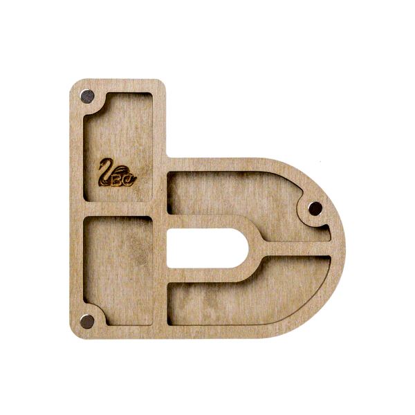 Buy Plywood Bead Organizer box Alphabet with wooden lid Jewelry making tray-FLZB-152(Ü)_2