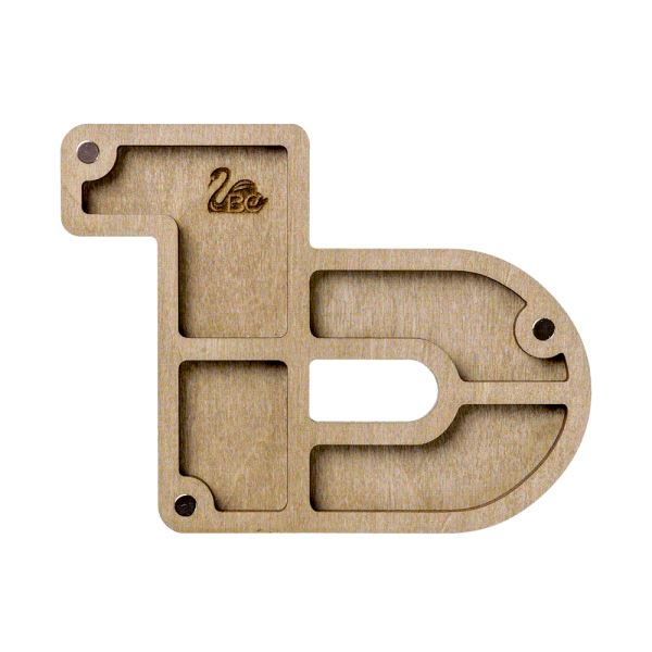 Buy Plywood Bead Organizer box Alphabet with wooden lid Jewelry making tray-FLZB-154(Ú)_2