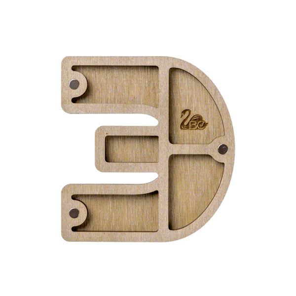 Buy Plywood Bead Organizer box Alphabet with wooden lid Jewelry making tray-FLZB-155(Ý)_2