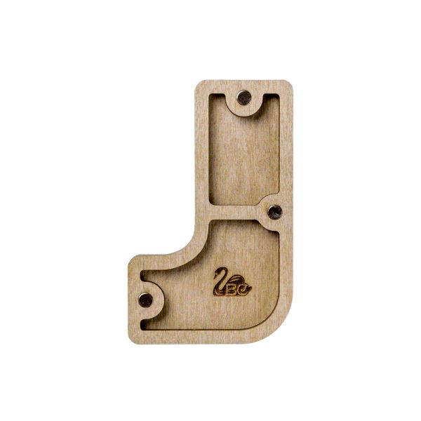 Buy Plywood Bead Organizer box Alphabet with wooden lid Jewelry making tray-FLZB-161(J)_2