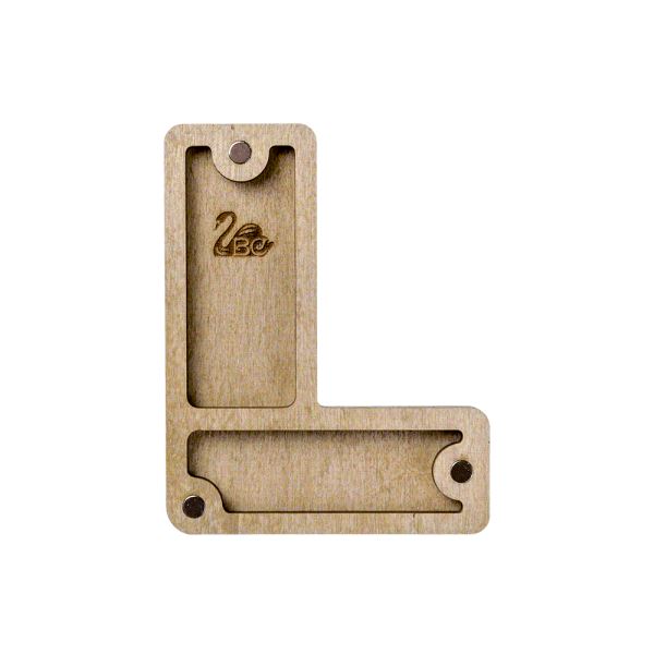 Buy Plywood Bead Organizer box Alphabet with wooden lid Jewelry making tray-FLZB-162(L)_2