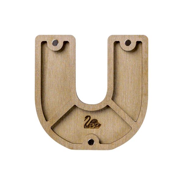 Buy Plywood Bead Organizer box Alphabet with wooden lid Jewelry making tray-FLZB-167(U)_2
