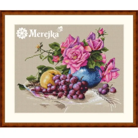 Buy Cross stitch kit Still life with grapes-K-20
