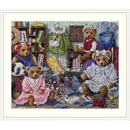 Buy Cross stitch kit Bears and clothing-K-203
