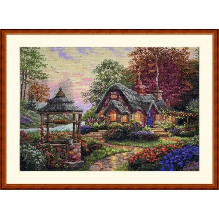 Buy Cross stitch kit Cottage make a wish-K-212