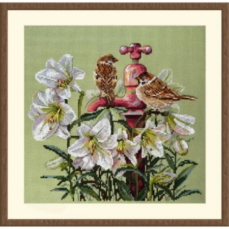 Buy Cross stitch kit Among the lilies-K-229
