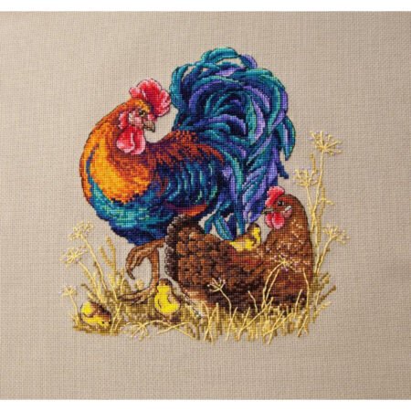 Buy Cross stitch kit Rooster and Quoch-K-61
