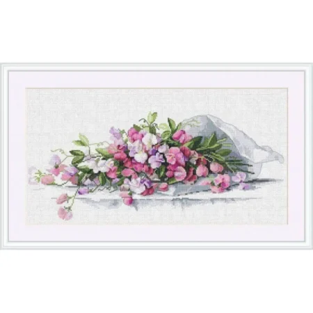 Buy Cross stitch kit Sweet peas-K-82