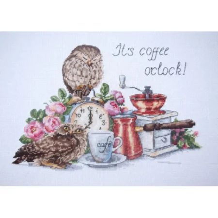 Buy Cross stitch kit Time to drink coffee-K-83
