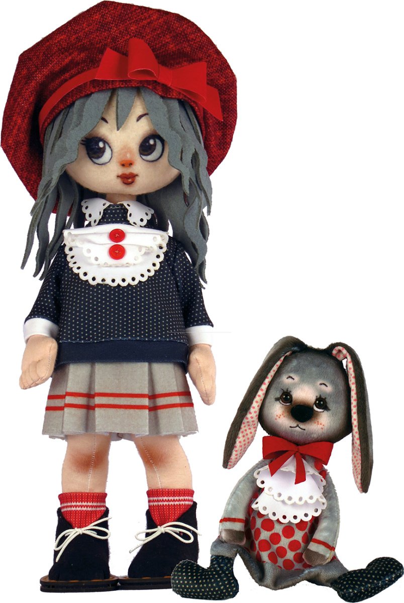 Buy Doll sewing kit A Girl With A Rabbit-K1073