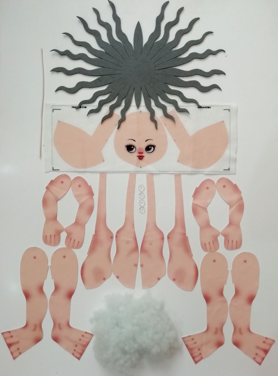 Buy Doll sewing kit A Girl With A Rabbit-K1073