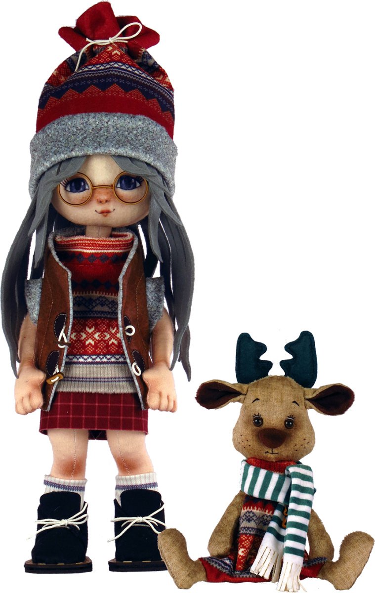 Buy Doll sewing kit A Girl With An Elk-K1074