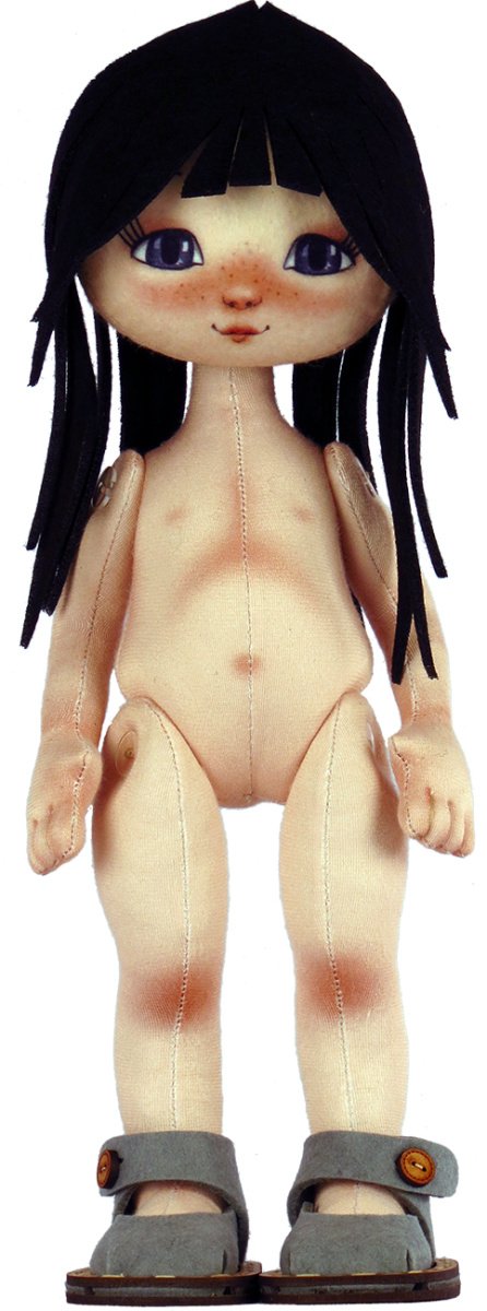 Buy Doll sewing kit A Girl With A Cat-K1075