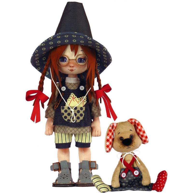 Buy Doll sewing kit - Girl with a dog-k1077