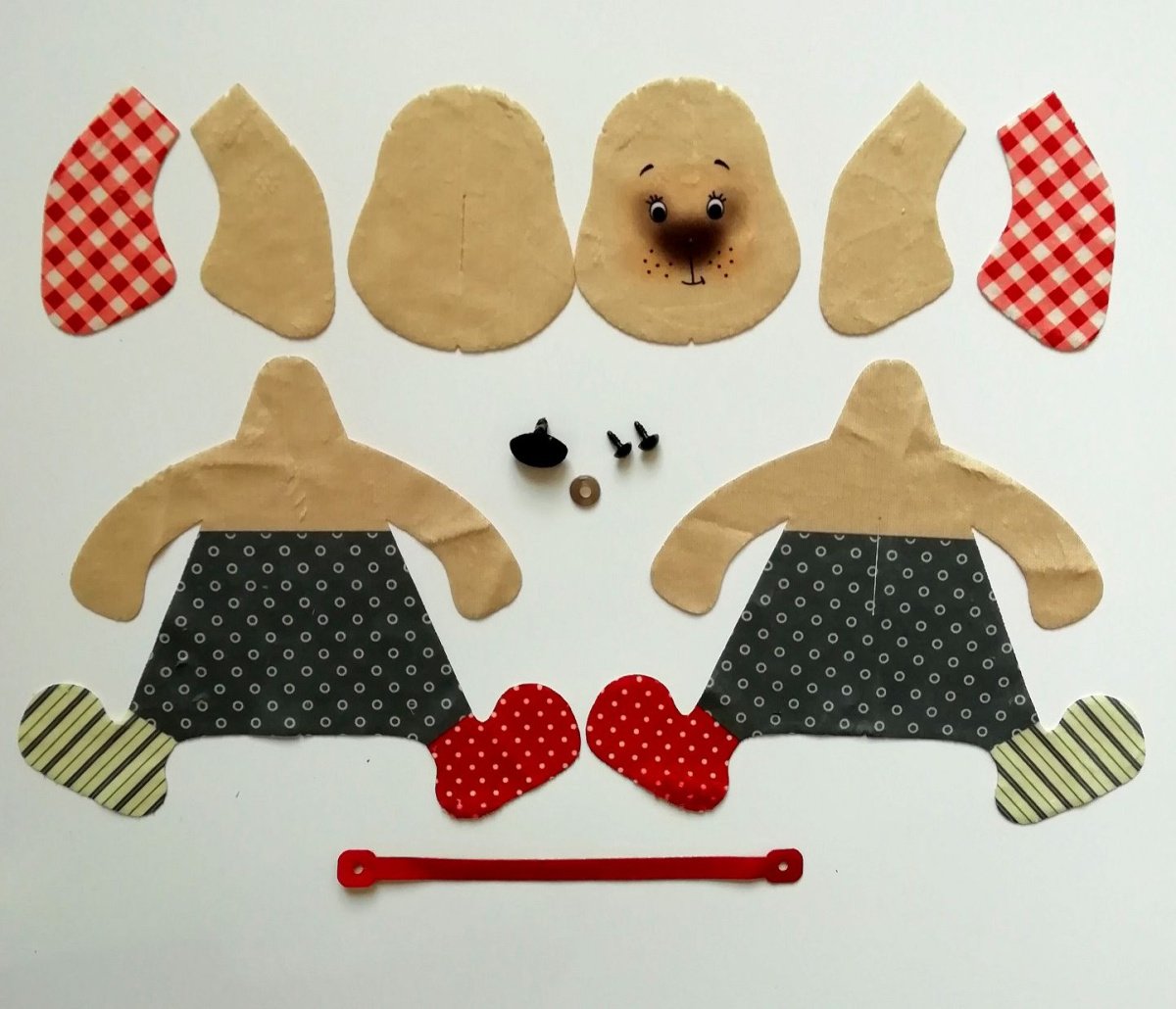 Buy Doll sewing kit A Girl With A Dog-K1077