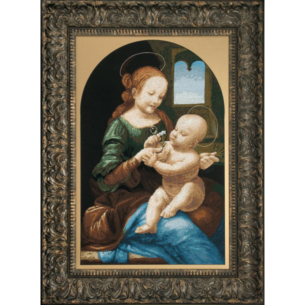 Buy Cross stitch kit Based on Leonardo da Vinci's Madonna Benoit-M-218