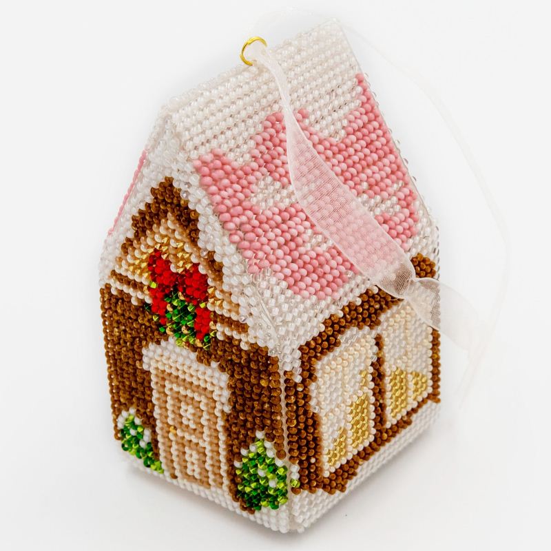 Buy Bead embroidery kit with a plastic base - House