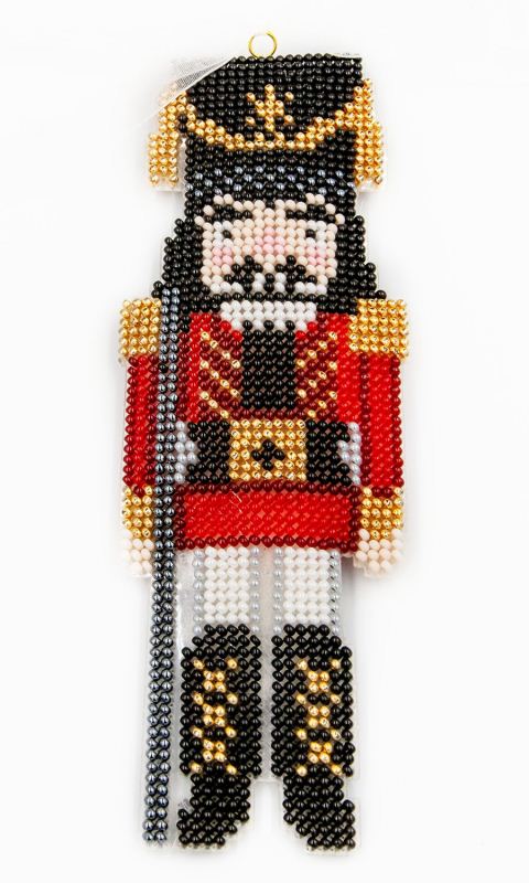 Buy Bead embroidery kit with a plastic base - Nutcracker