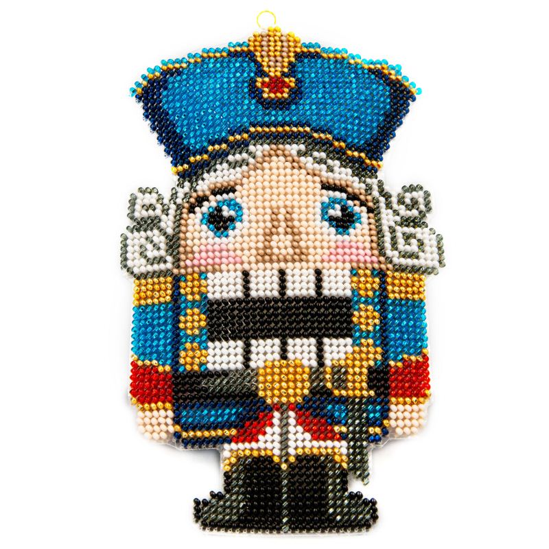 Buy Bead embroidery kit with a plastic base - Nutcracker