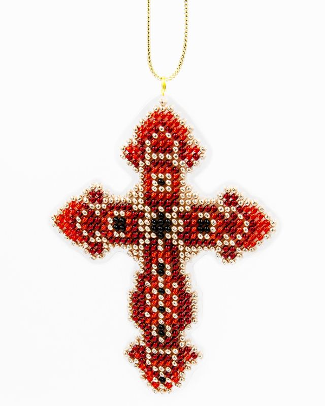 Buy Bead embroidery kit with a plastic base - Cross_1