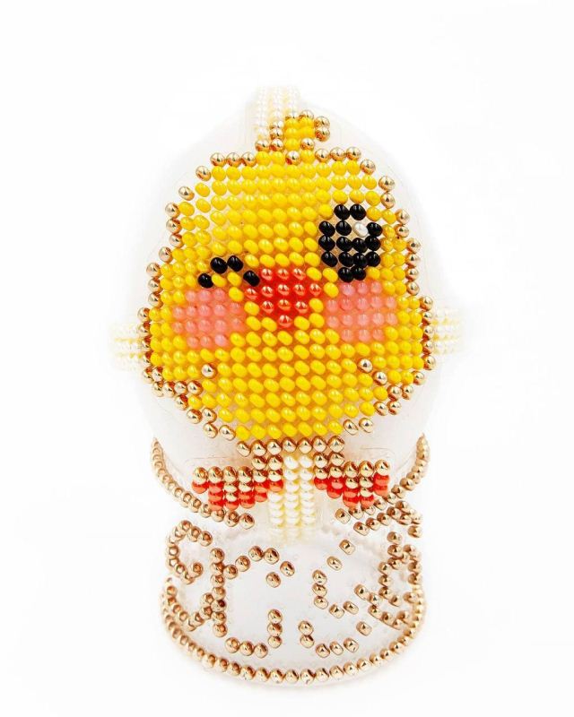 Buy Bead embroidery kit with a plastic base - Easter eggs set 6pcs._1
