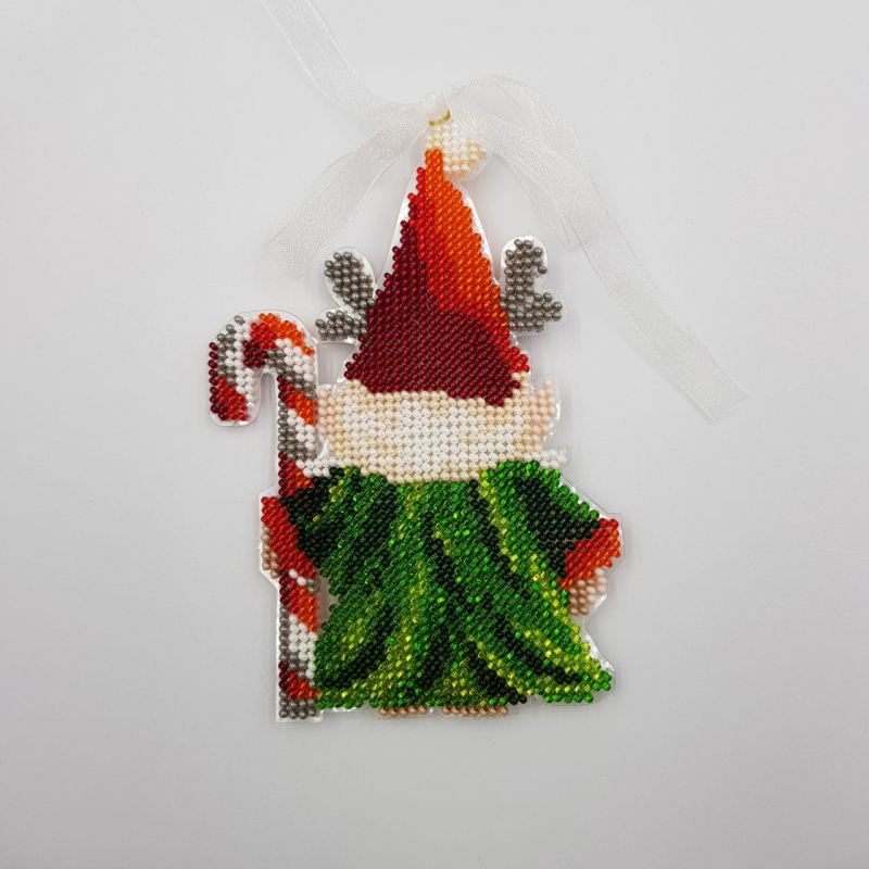 Buy Bead embroidery kit with a plastic base - Christmas toy_1