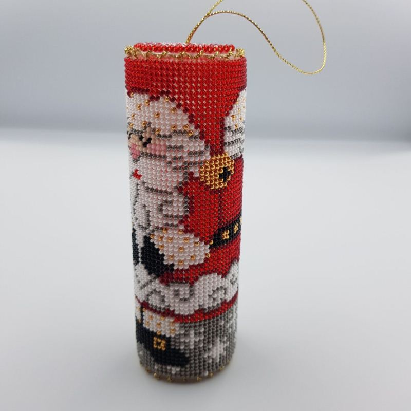 Buy Bead embroidery kit with a plastic base - Christmas toy