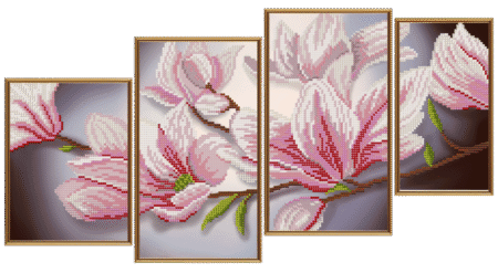 Buy Bead embroidery kit Magnolia-ND6589